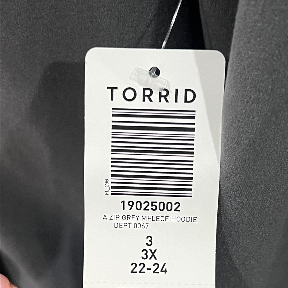 Torrid Grey Micro Fleece Happy Camper Hoodie 3XL - Picture 2 of 8